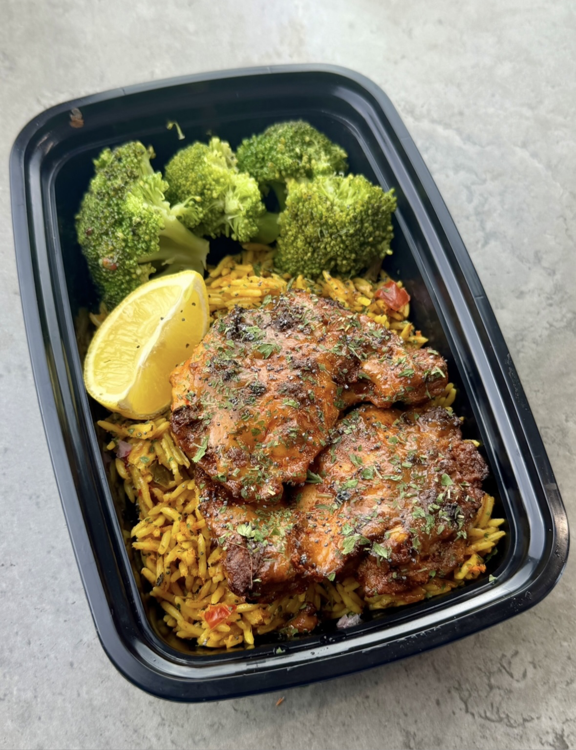 Peri Thighs W/ Spicy Rice
