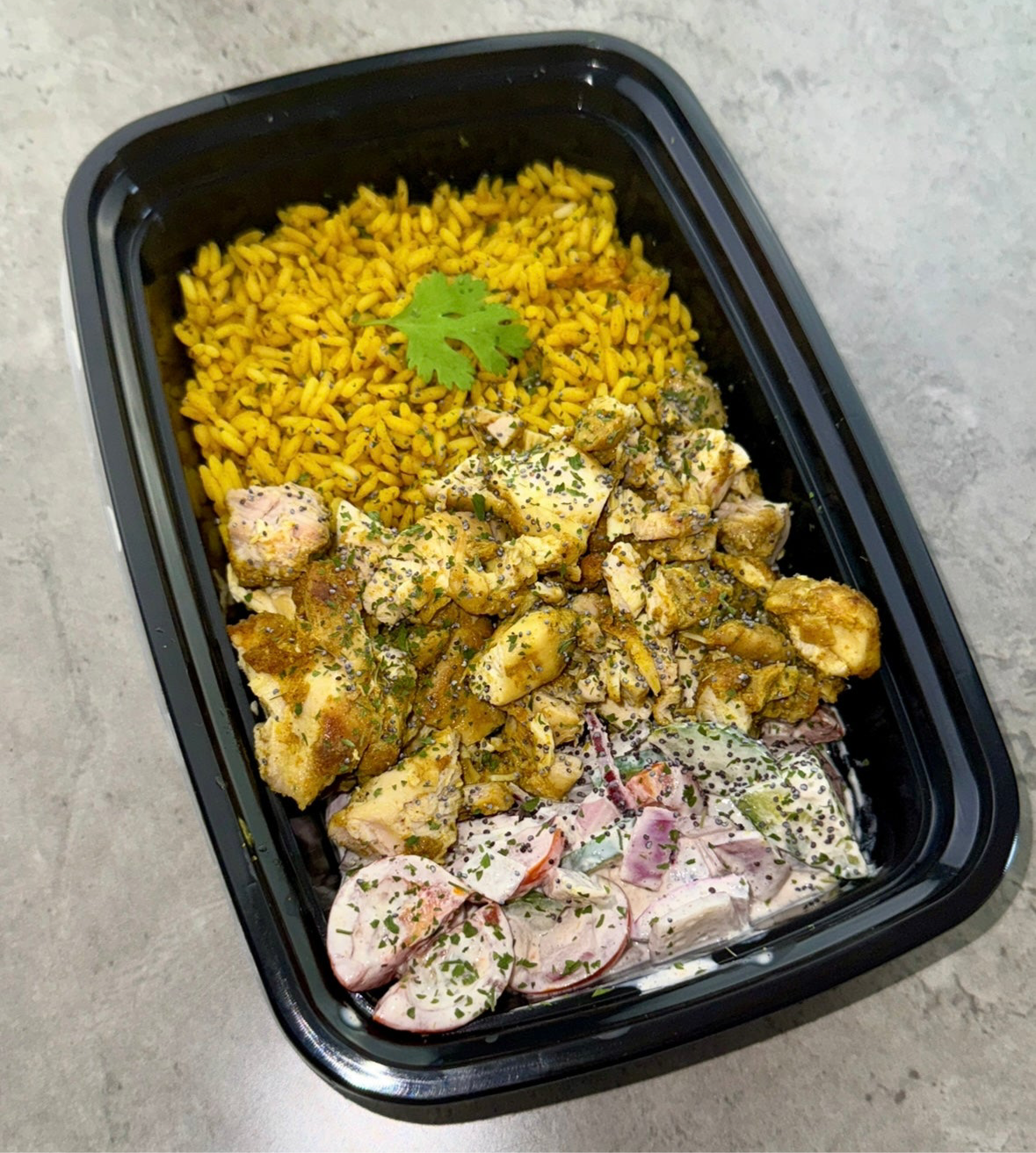 Chicken Shawarma Bowl W/ Pilau Rice