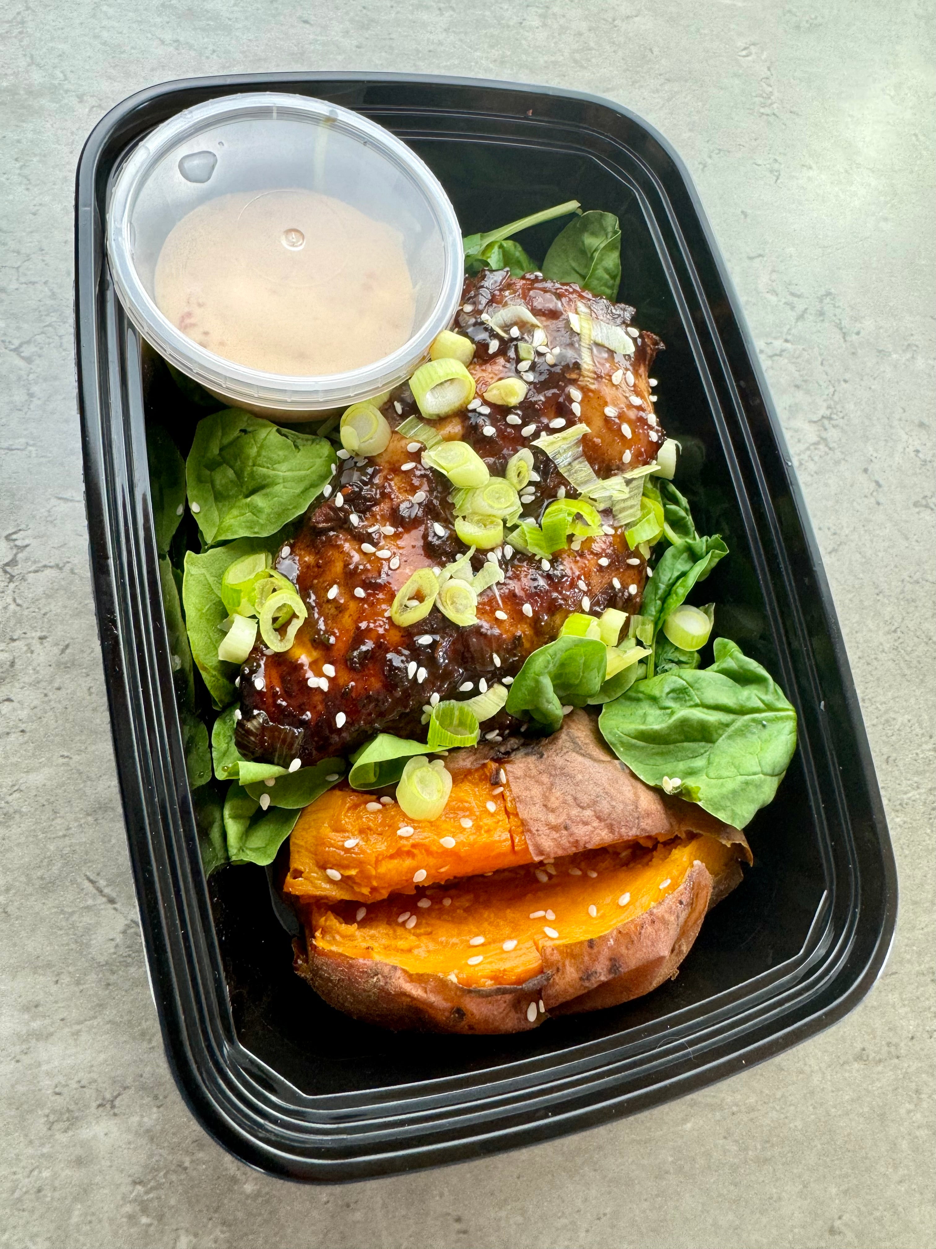 Teriyaki Breast W/ Baked Sweet Potato