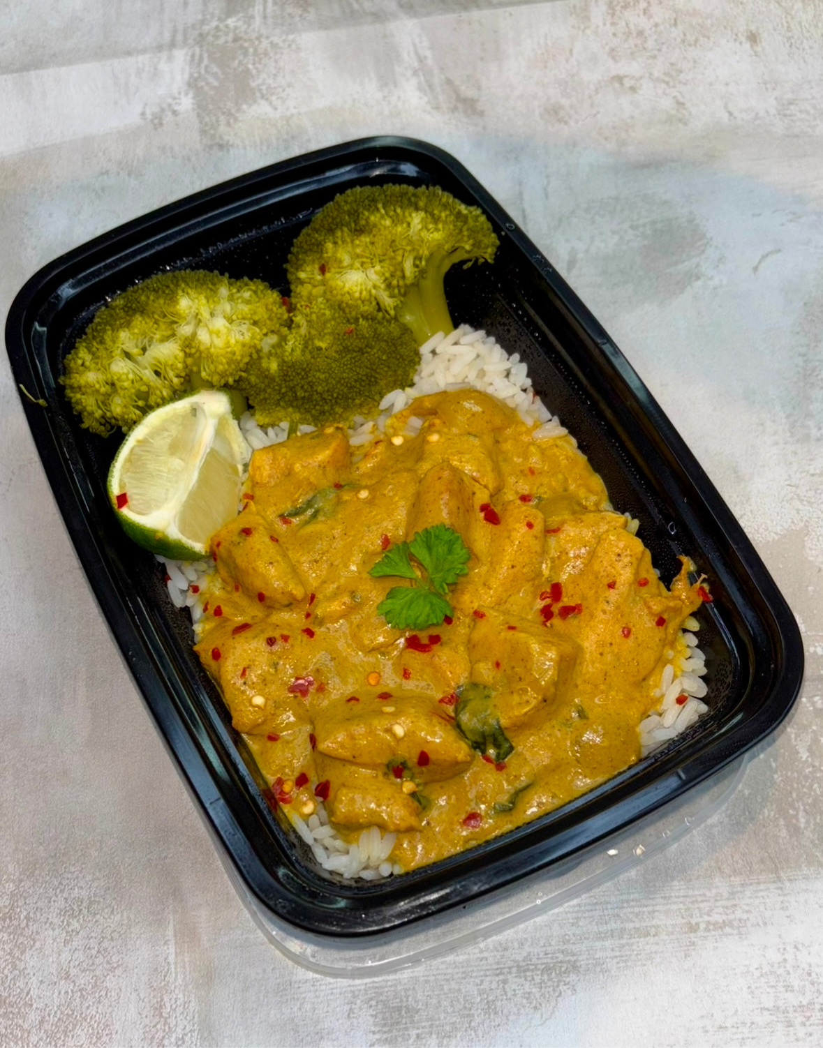 Spiced Coconut Chicken Curry W/ White Rice